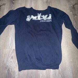 Women's Navy and Blue Sweatshirt